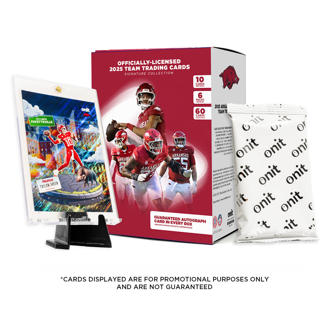 University of Arkansas Football 2025 Trading Cards - Platinum Box hand-collated team set