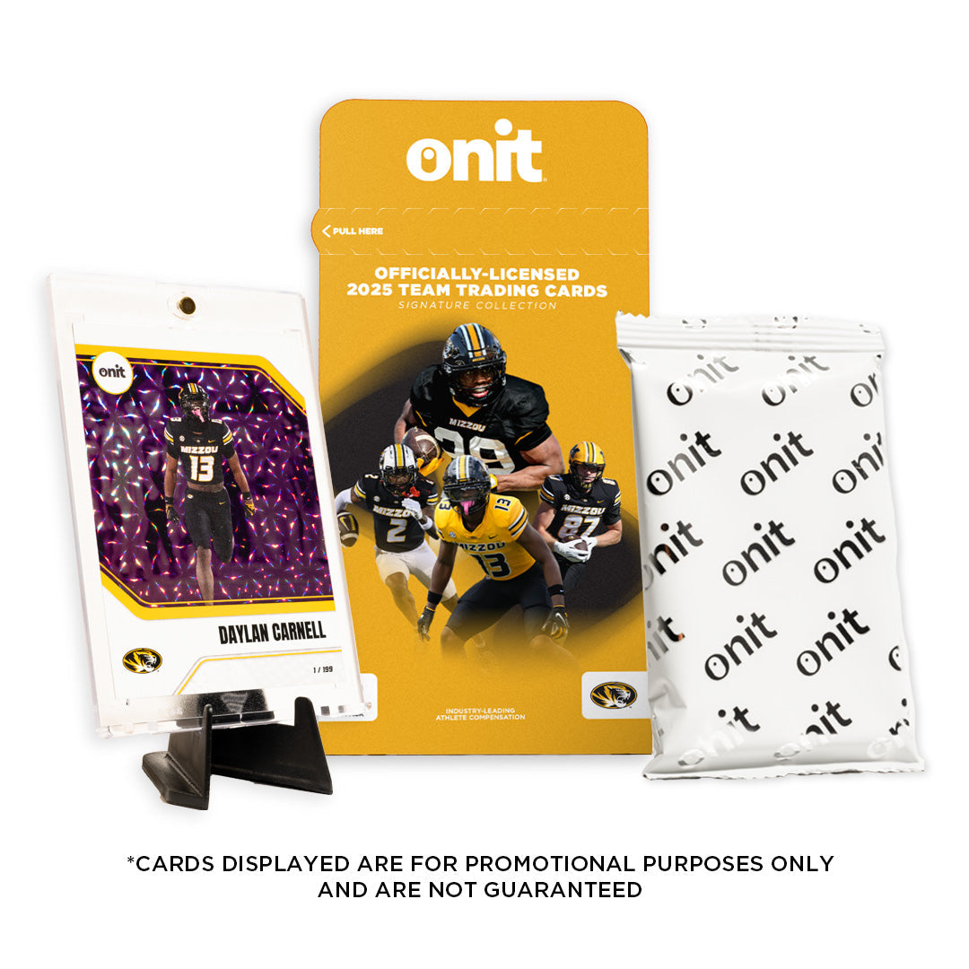 University of Missouri Football 2025 Trading Cards - Single Pack hand-collated team set