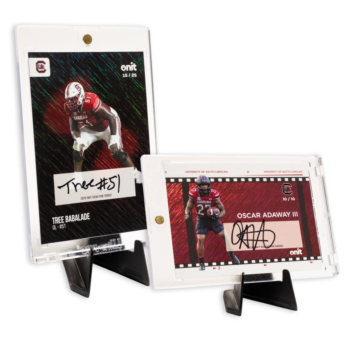 University of South Carolina Football 2025 Trading Cards - Platinum Box hand-collated team set