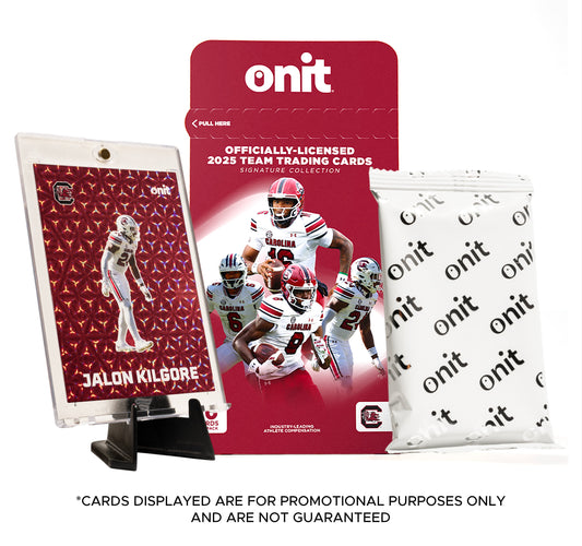 University of South Carolina Football 2025 Trading Cards - Single Pack hand-collated team set