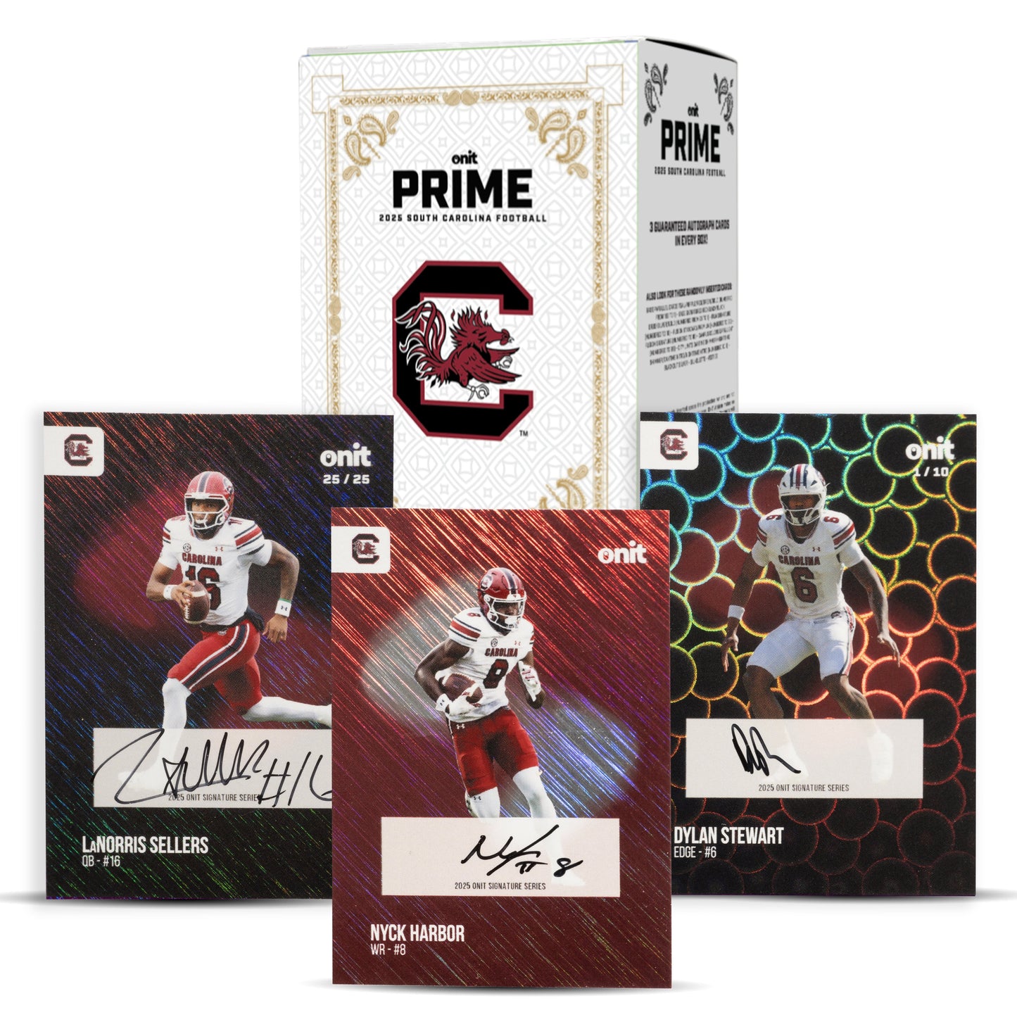 University of South Carolina Football 2025 Trading Cards - Prime Box hand-collated team set