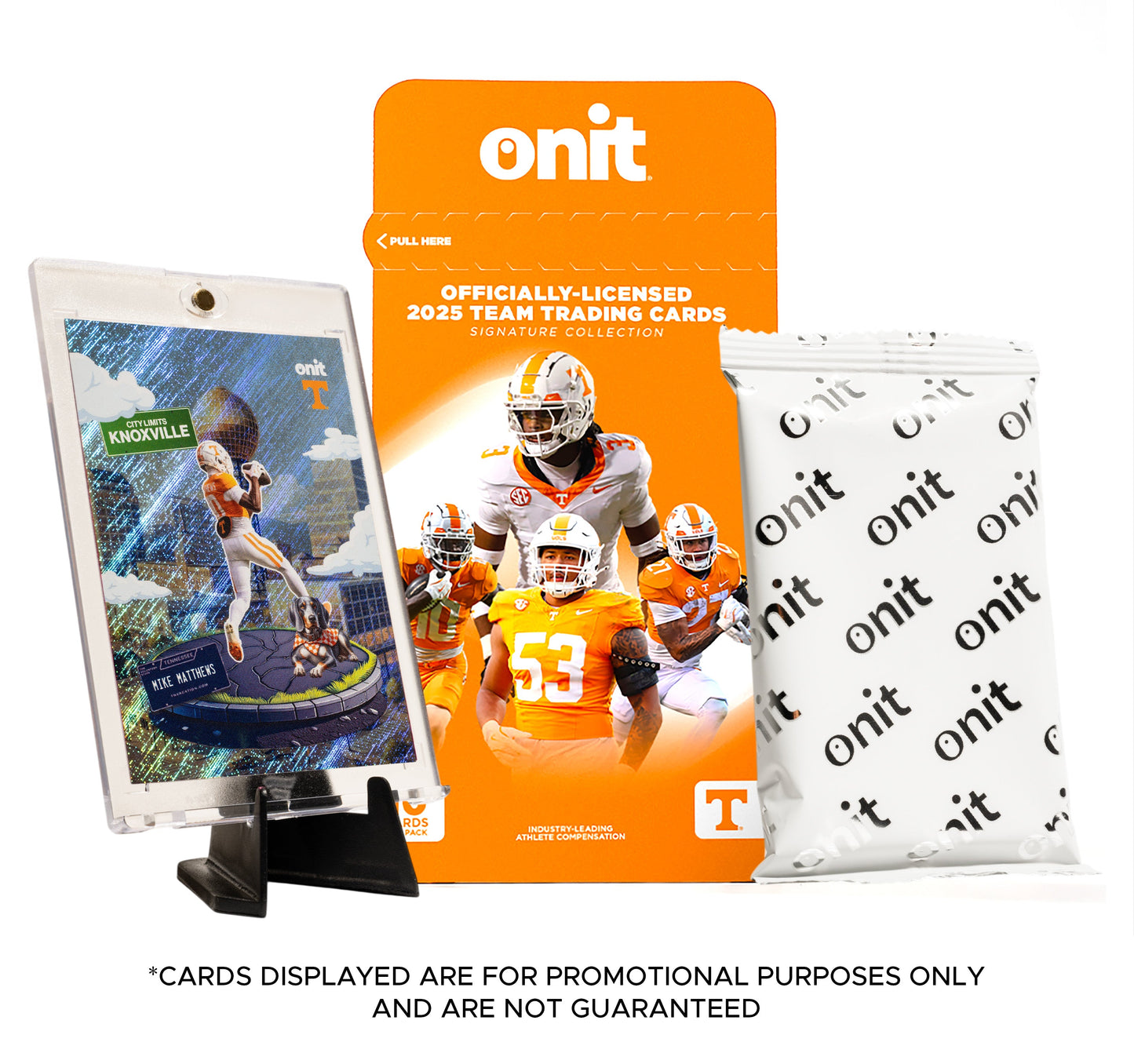 University of Tennessee Football 2025 Trading Cards - Single Pack hand-collated team set