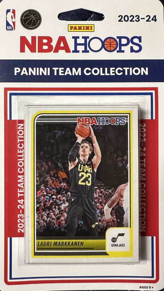 Utah Jazz 2023 2024 Hoops Factory Sealed Team Set plaque