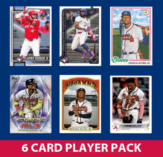 Vladimir Guerrero Blue Jays 6 Card Player Pack 2025 2024 Topps Bowman