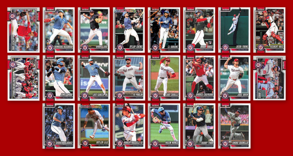 2026 Topps Series 1 & 2 Baseball Team Set 22 Cards Washington Nationals Wood Crews