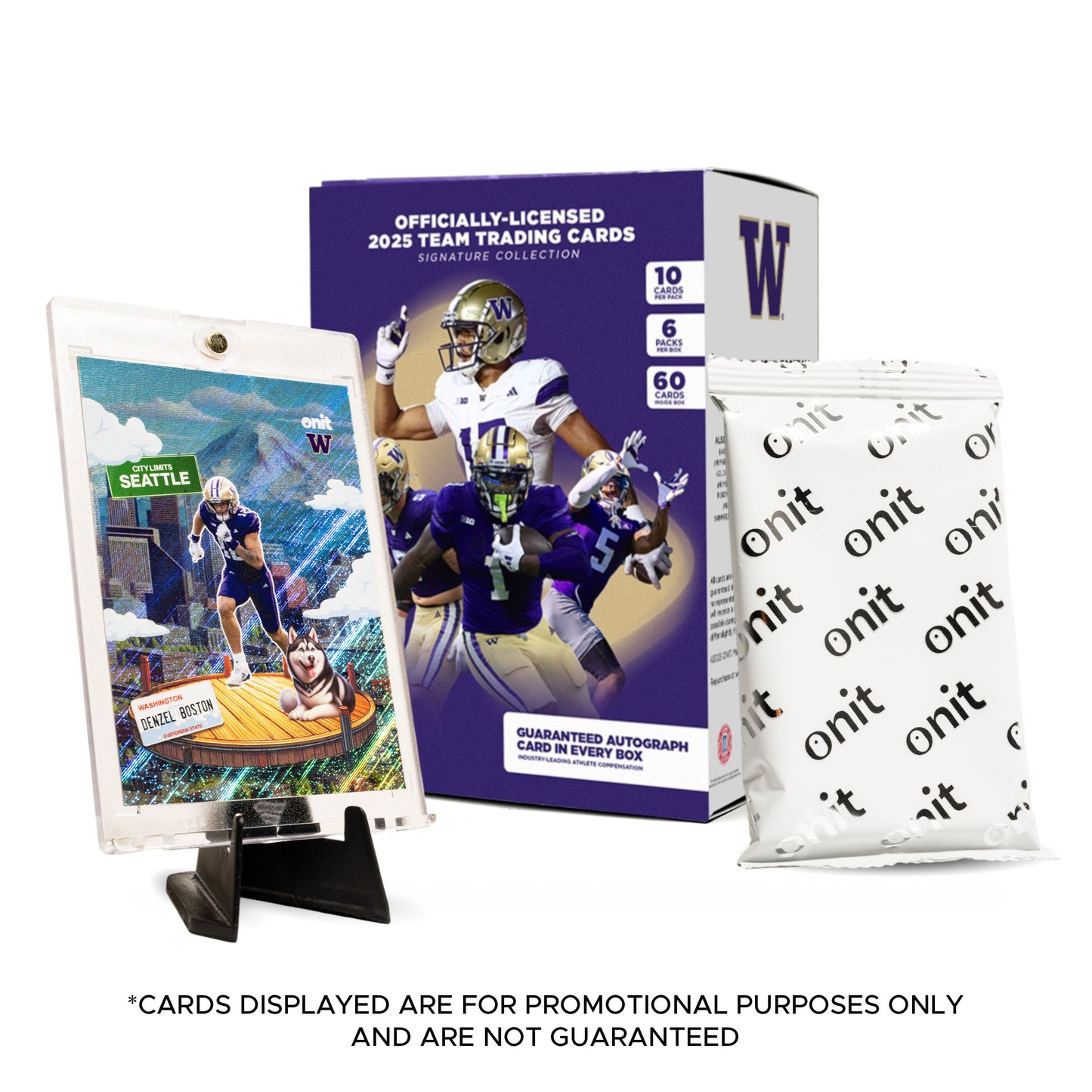 University of Washington Football 2025 Trading Cards - Platinum Box (Guaranteed Autograph)
