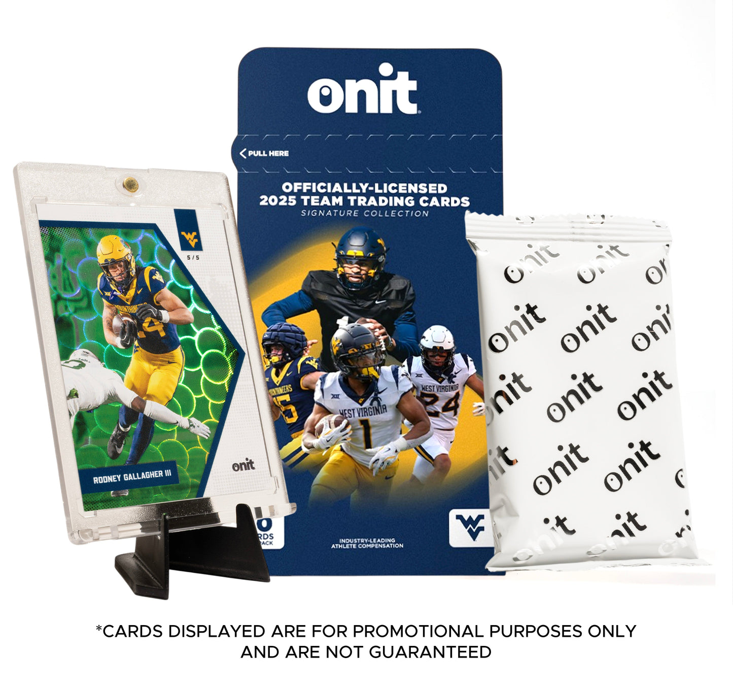 West Virginia University Football 2025 Trading Cards - Single Pack hand-collated team set