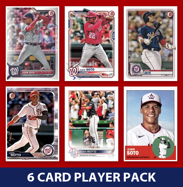 Juan Soto Washington Nationals Baseball Fan Bundle - 2026 Topps Series 1 & 2 Team Set + 6 Card Player Pack