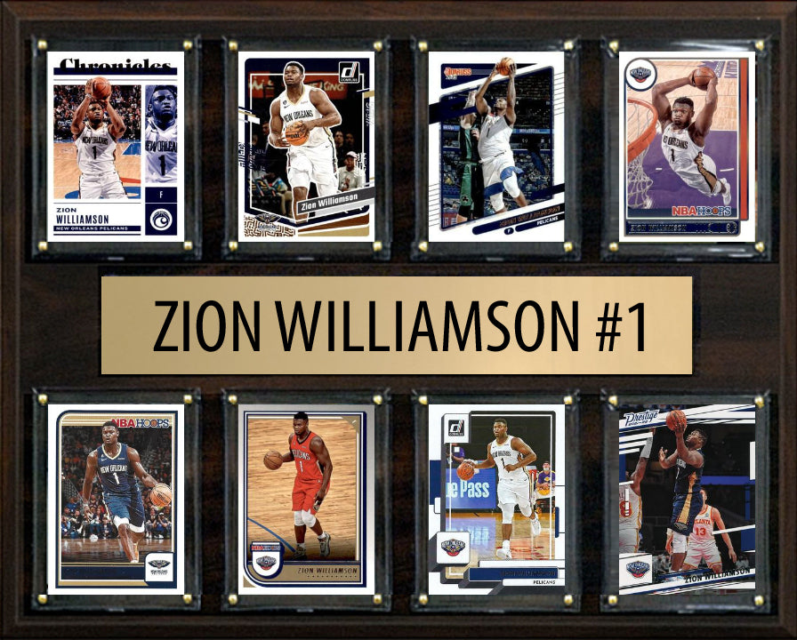 Zion Williamson 8 Card plaque